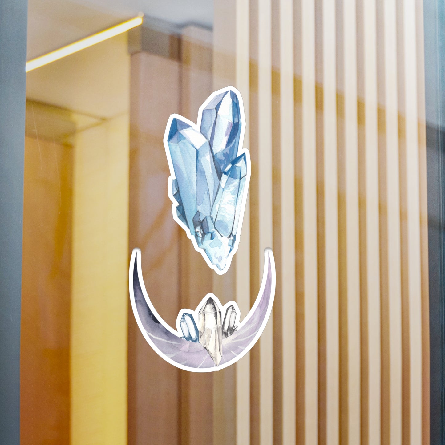 Blue Crystals Vinyl Stickers