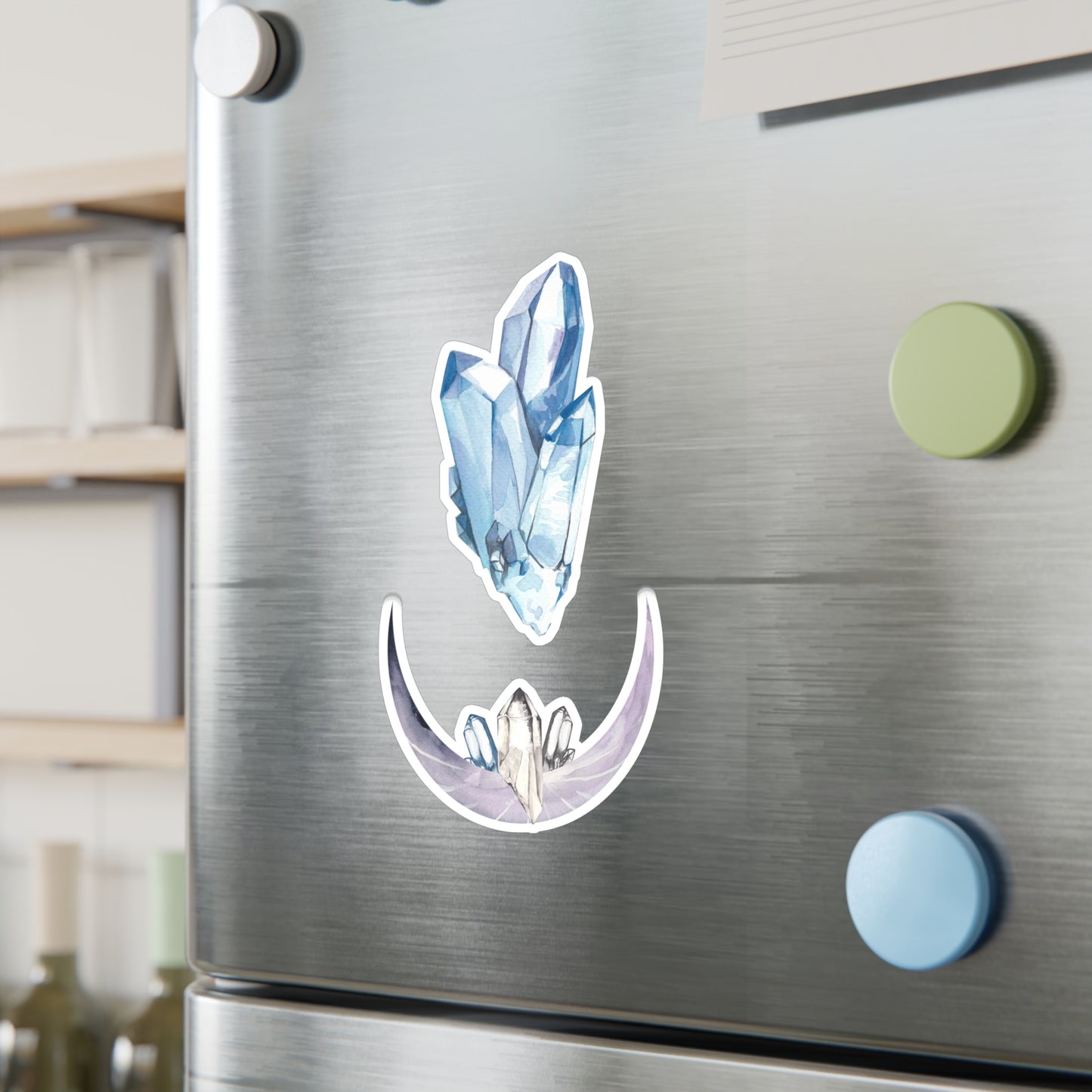 Blue Crystals Vinyl Stickers