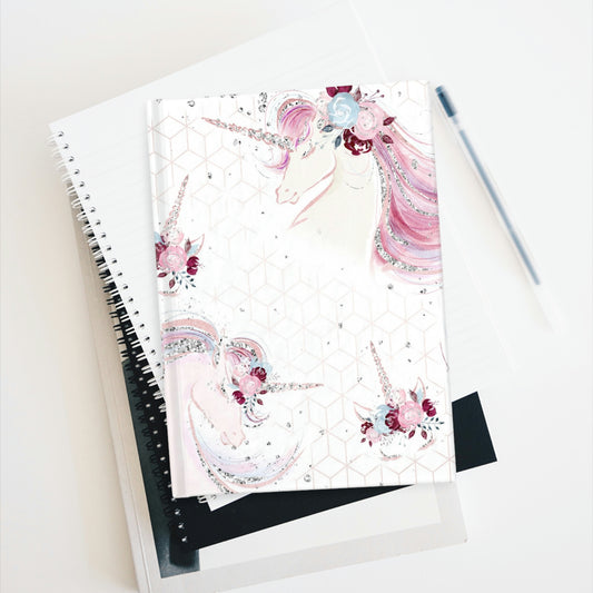 Rose Gold Unicorns Journal - Blank